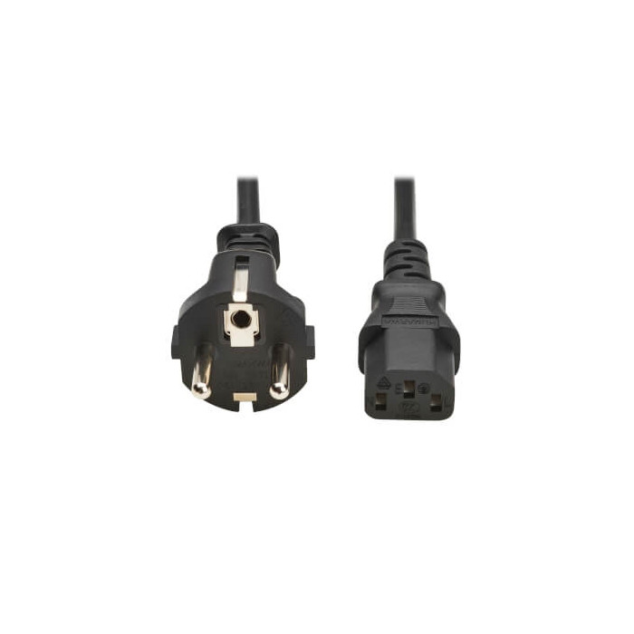 Cordon d'alimentation Schuko vers C13 10A 1M Noir