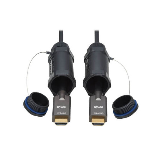 Câble vidéo HDMI 4K/60Hz M/M (FO) IP68 actif 50m