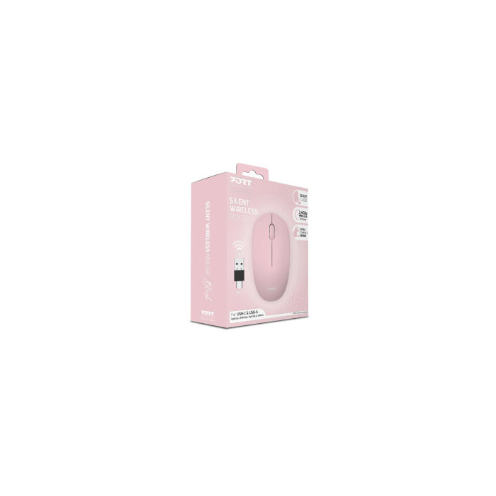 Souris collection Wireless 3 boutons USB Rose