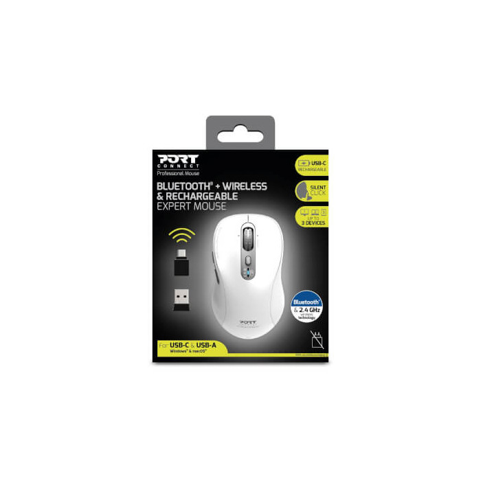 Souris expert rechargeable Bluetooth &radio 2,4Ghz