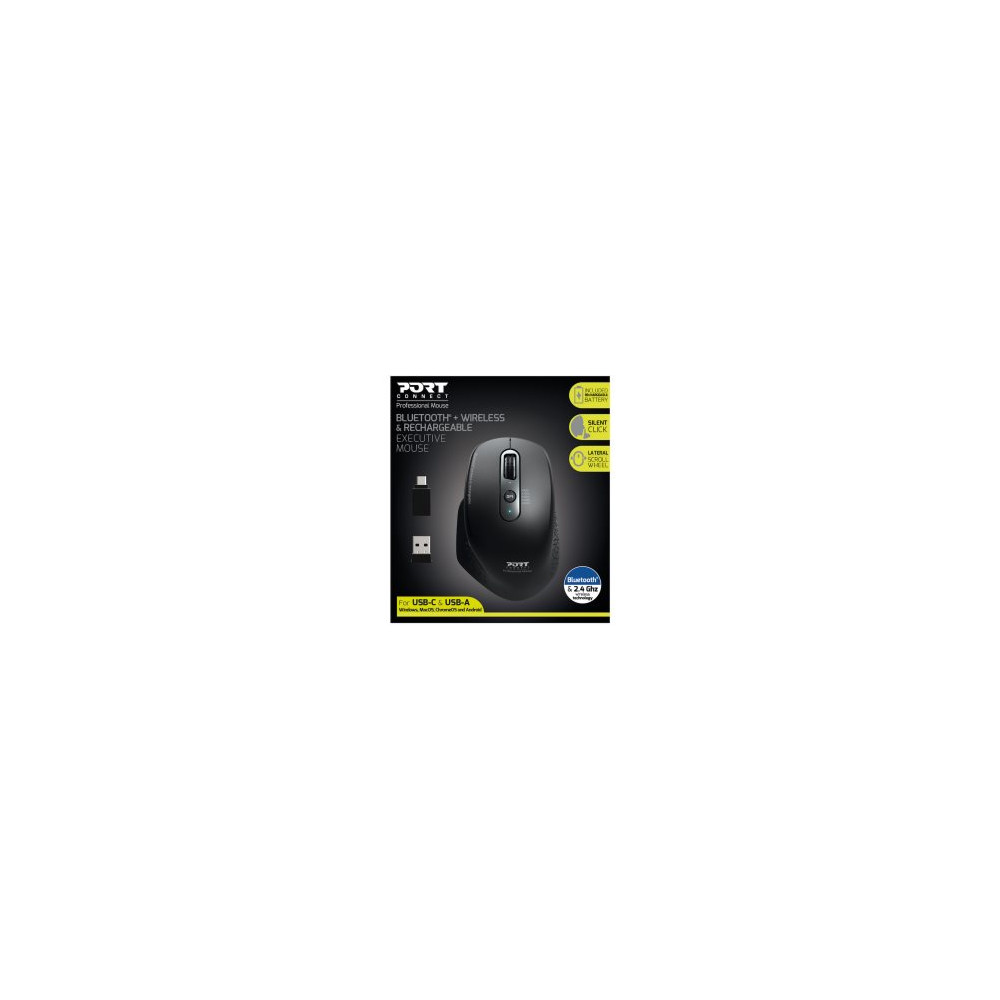 Souris Executive rech. Wireless Bluetooth & 2,4Ghz