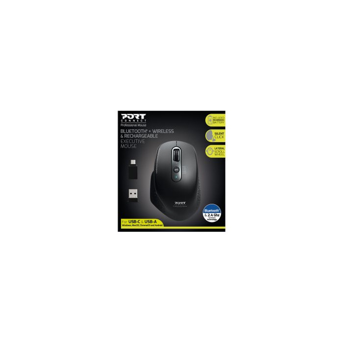 Souris Executive rech. Wireless Bluetooth & 2,4Ghz