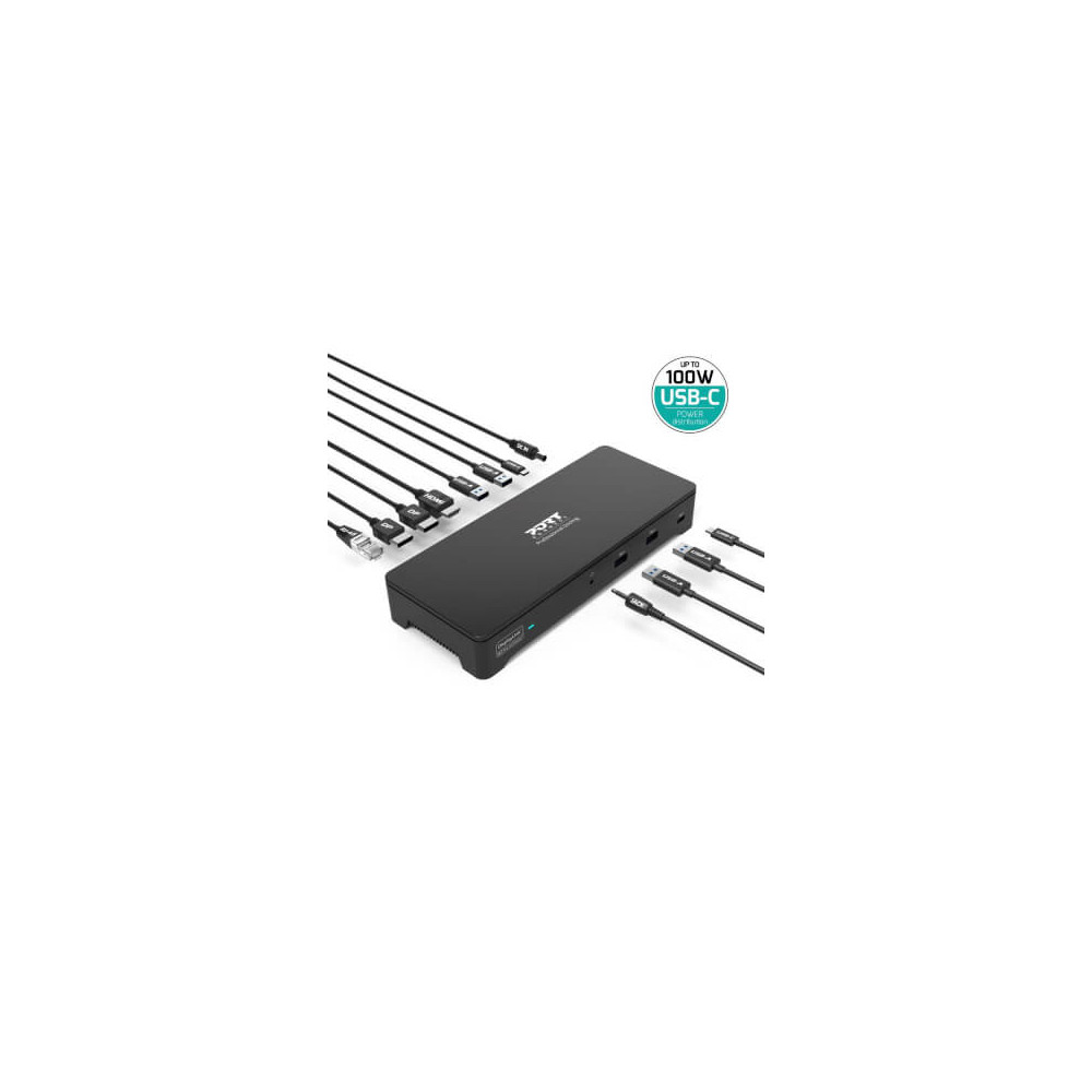 Dock USB-C/A 3 x 4K HDMI&DP +USB +RJ45 +Audio +PD