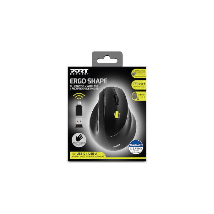 Souris Bluetooth & 2,4G rechargeable ergo droitier