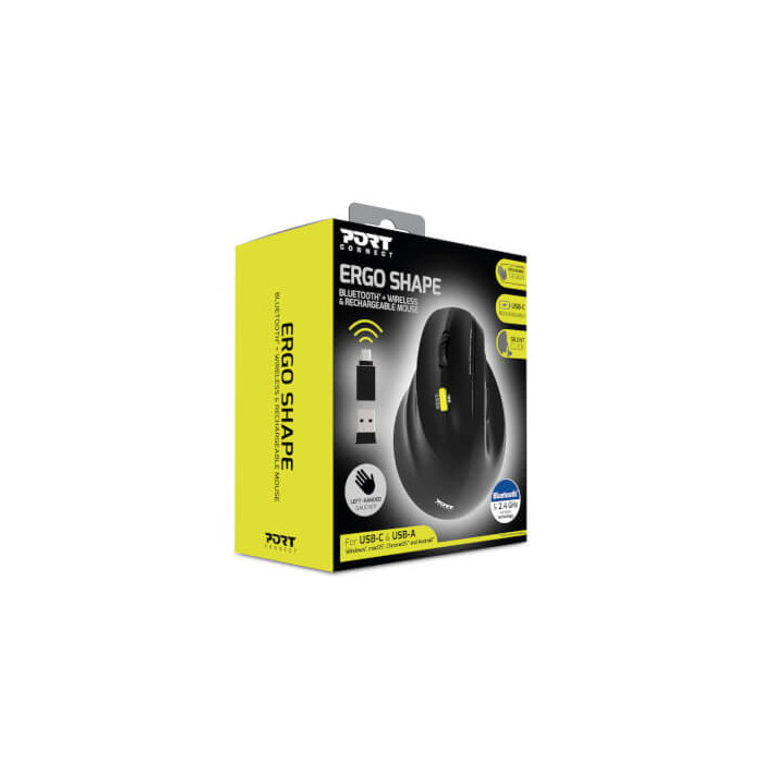 Souris Bluetooth & 2,4Gh rechargeable ergo gaucher