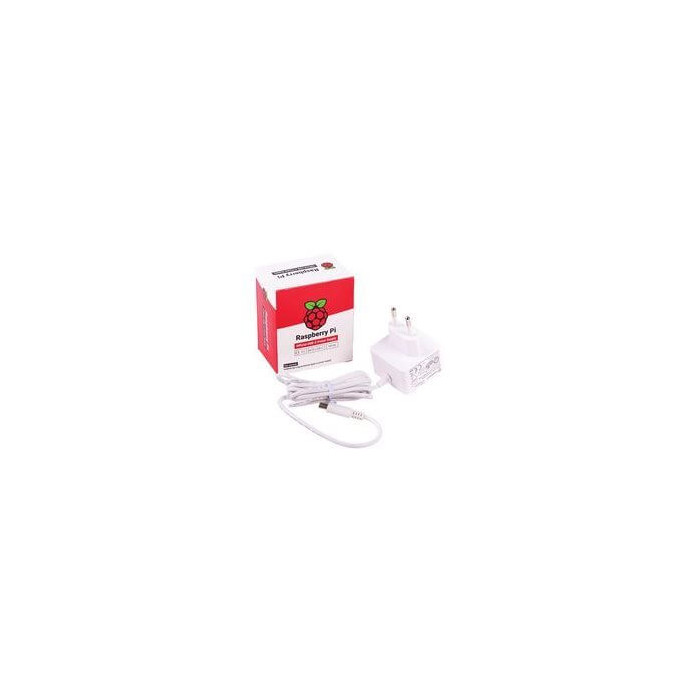 Alimentation blanche USB 5V 3A pour Raspberry Pi 4