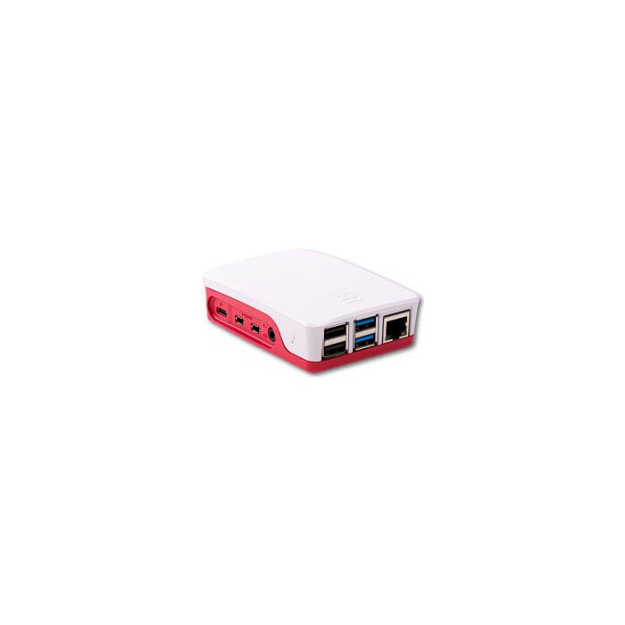 Boitier Blanc/Rouge pour Raspberry PI 4 B