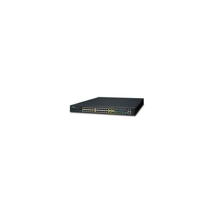 Switch 19" L3 24 ports Giga PoE at 370W 4xSFP+