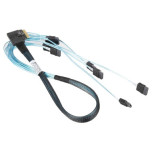 Cable mini SAS SAS (SFF-8654) x8 to 8x SATA 1m