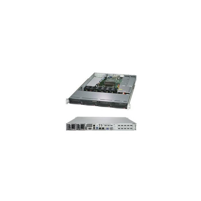 Serveur 1U Socket 1151v2 4 HHD SATA 500w redond.
