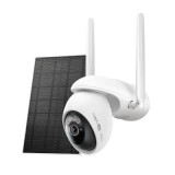 Kit de caméra de sécurité Pan/Tilt WiFi/4G solaire