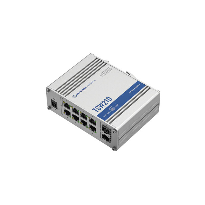 Switch industriel 8 ports Giga + 2 SFP IP30