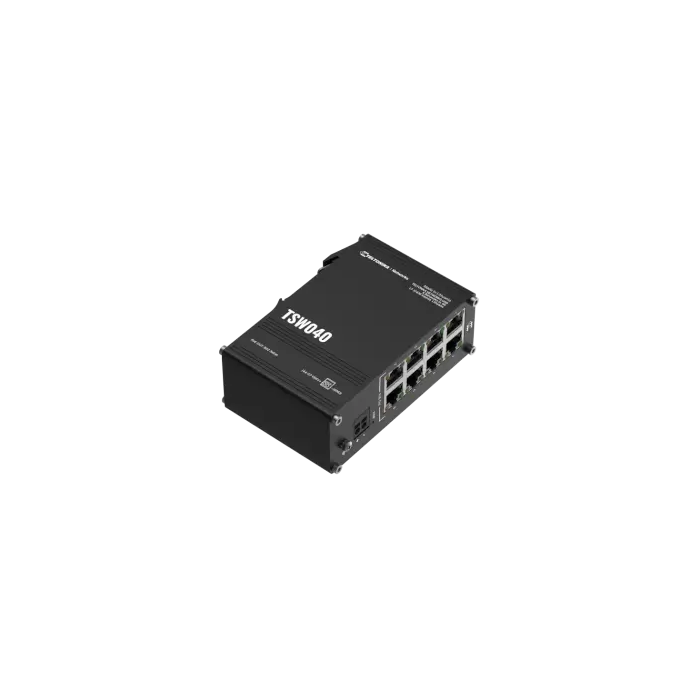 Switch indus 8 ports 100Mbt PoE 30W IP30 -40/+75°C