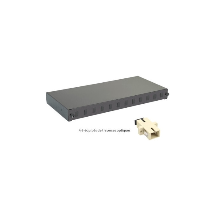 Tiroir optique 19" 12 FO 12 SC/SC simplex monomode