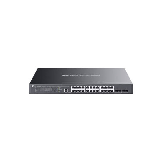 Switch 19" 24 ports Giga POE (500W) et 4 SFP+ 10G