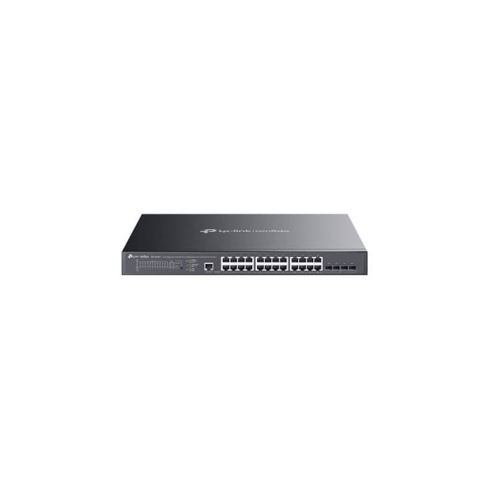 Switch 19" 24 ports Giga POE (500W) et 4 SFP+ 10G