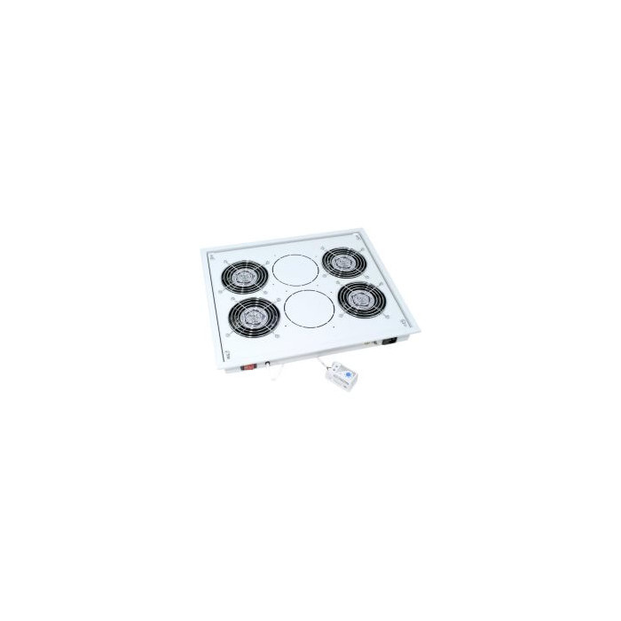 Chapeau de ventilation 4 ventil + thermostat gris