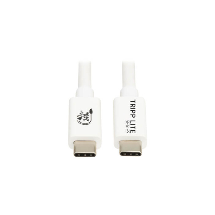 Câble vidéo USB-C 8K 60Hz - PD 240W - Blanc - 1m