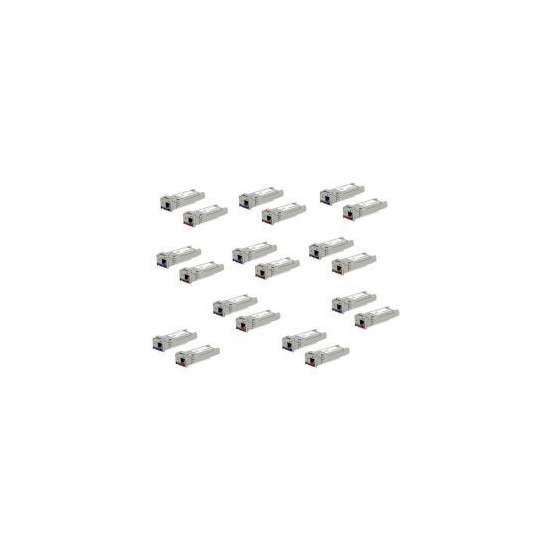 Pack de 20 modules SFP+ 10Giga SM WDM 10km 1x LC