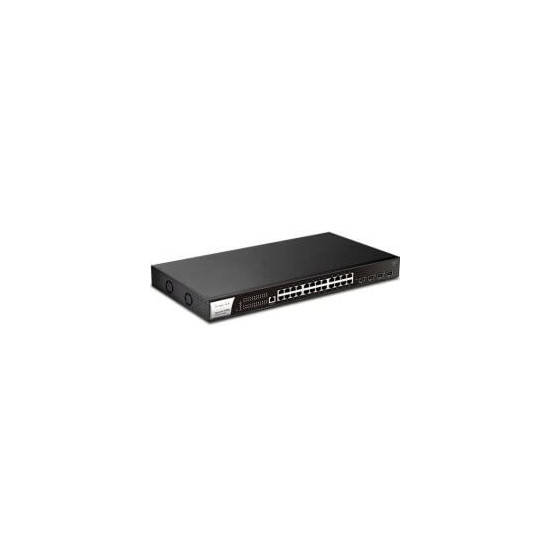 Switch L2+ 24 ports Giga PoE 400W + 4 SFP+