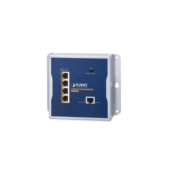 Extendeur mural indus 1 PoE bt In / 4 PoE at Out