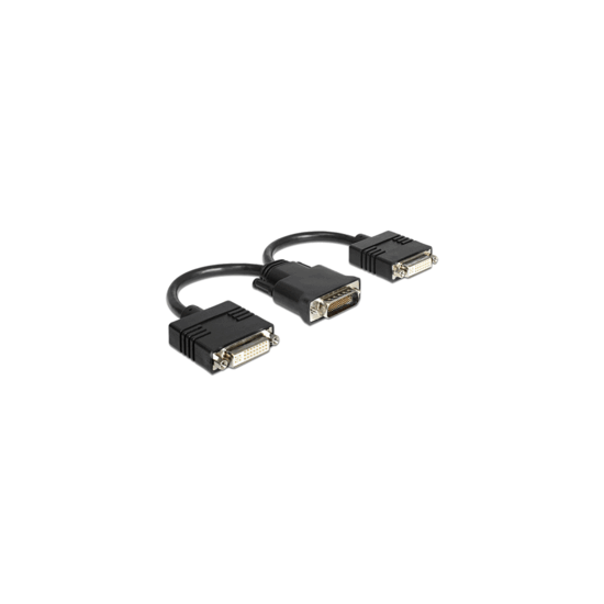 Adaptateur DMS-59 mâle vers 2x DVI 24+5 fem. 20cm