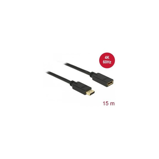 Câble prolongateur DisplayPort 1.2 4K 60Hz M/F 15m
