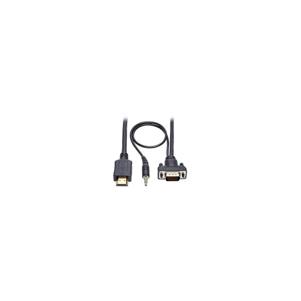 Câble vidéo HDMI vers VGA + AUDIO 1,8m