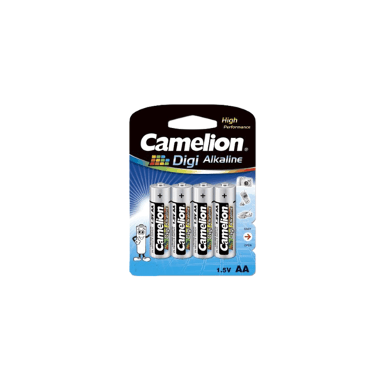 Pack 4 piles Digi alcaline LR06 AA Long life