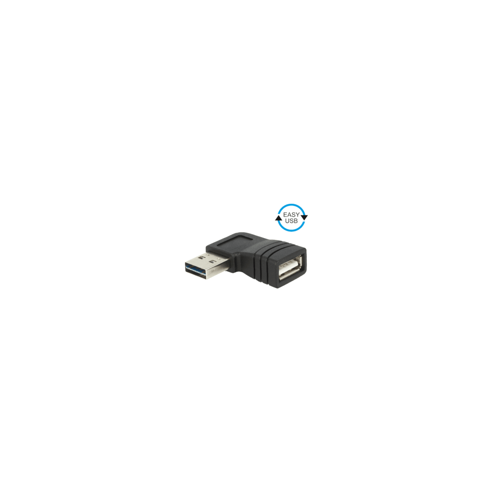 Adaptateur USB 2.0 Easy USB A M /USB A F coudé G/D