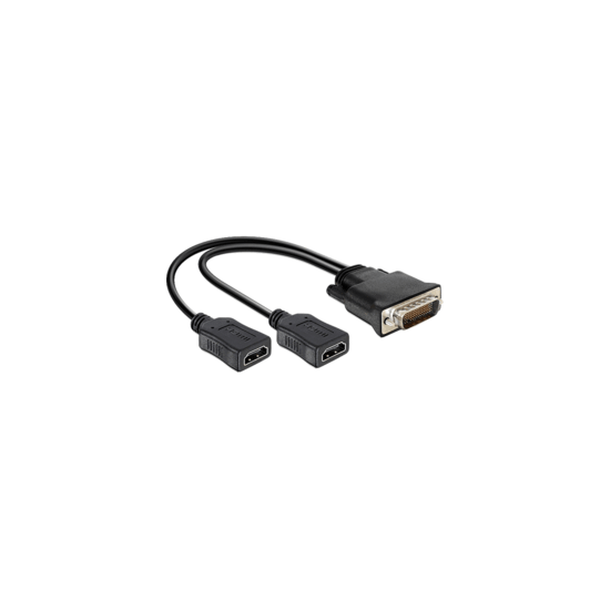 Adaptateur DMS-59 mâle vers 2x HDMI femelle 20cm