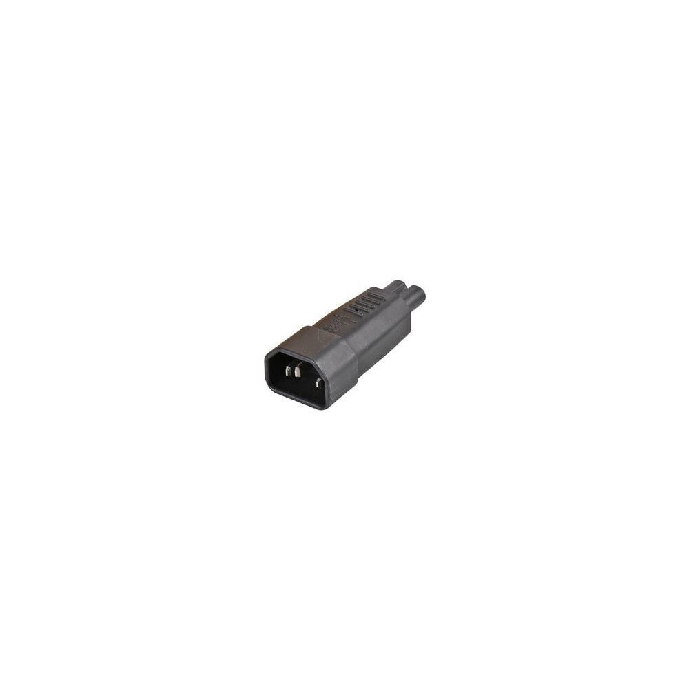 Adaptateur IEC C14 - IEC C7 10A/250V noir