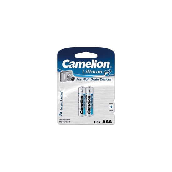 Pack 2 piles Lithium LR03 AAA Ultra Long life