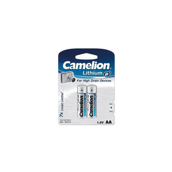 Pack 2 piles Lithium LR06 AA Ultra Long life