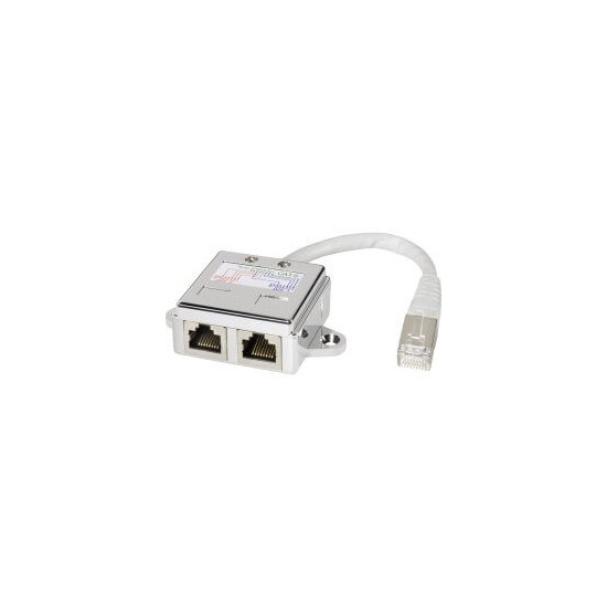 Eclateur RJ45 Mâle / 2 Femelles Cat 6 STP