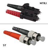 Jarretière OM2 MTRJ/UPC ST/UPC Duplex Primacy 2m