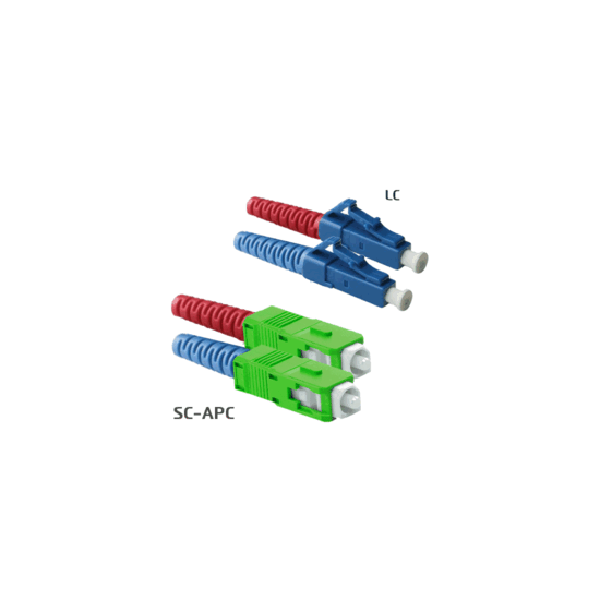 Jarretière OS2 LC/UPC SC/APC Duplex Primacy 0,5m