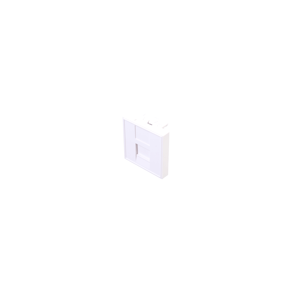 Plastron 1 RJ45 45x45 blanc