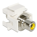 Embase Keystone RCA femelle RCA femelle jaune