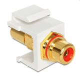 Embase Keystone RCA femelle RCA fem. rouge gold