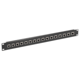 Panneau de brassage 16 ports 19" 1U Cat 6 U/UTP