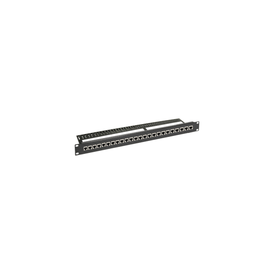 Panneau de brassage 24 ports 19" 1U Cat 6 U/UTP