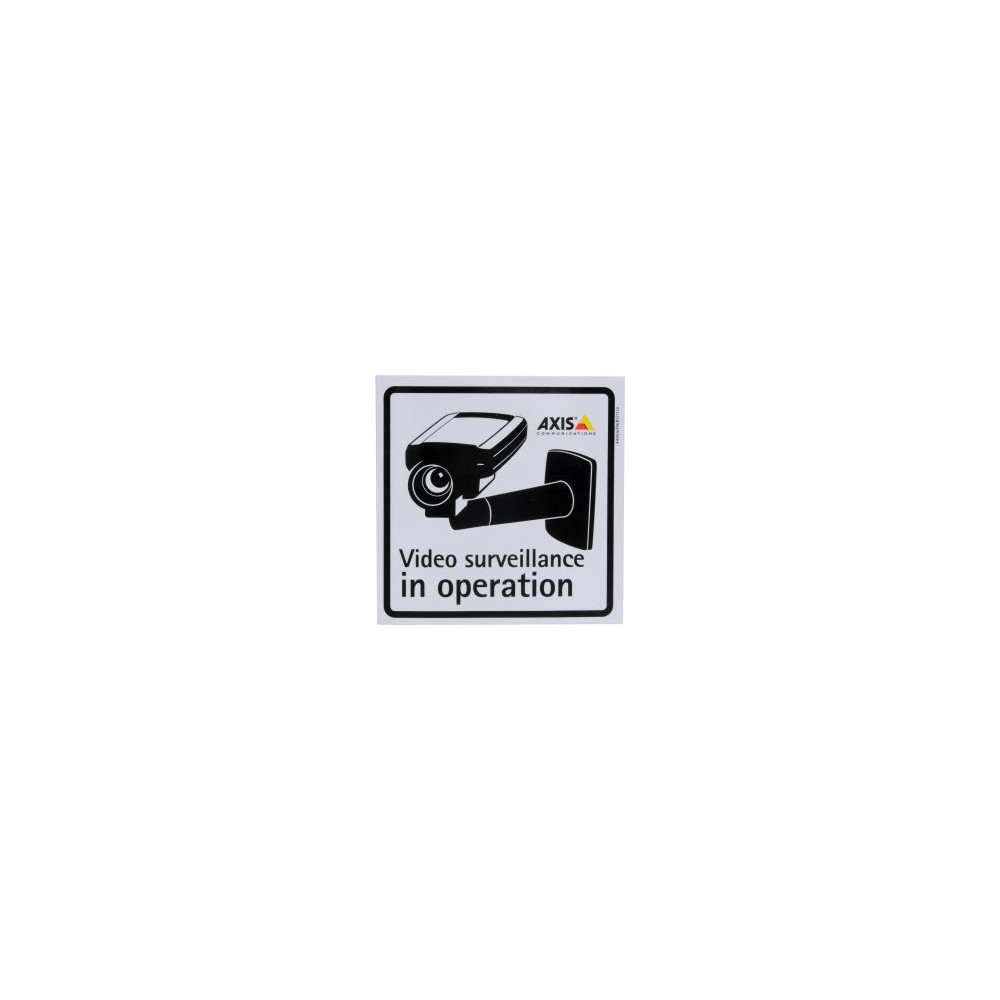 SURVEILLANCE STICKER ENG 10PCS