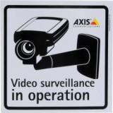 SURVEILLANCE STICKER ENG 10PCS
