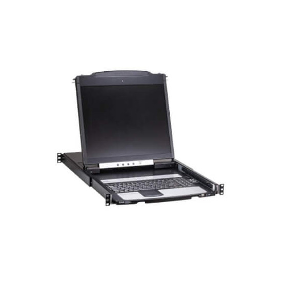 Console KVM rackable 1U sur IP Cat 5e + écran 19''