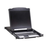 Console KVM rackable 1U sur IP Cat 5e + écran 19''