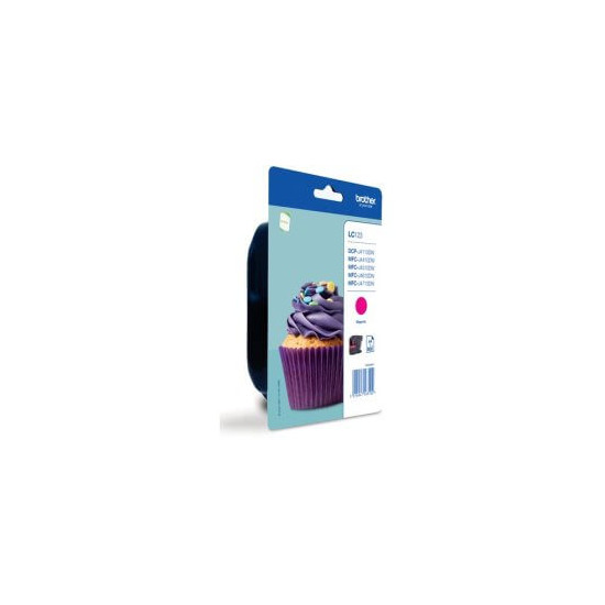 Cartouche d'encre blister magenta LC123M
