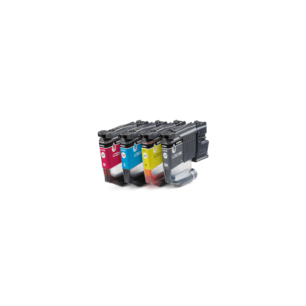 Pack de 4 cartouches (BK/C/M/Y) LC521