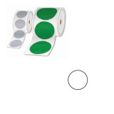 Rouleau pastilles prédéc. blanc Ø 100mm 250 étiq.