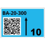 Rouleau d'étiq. racks bleues B 55 x 85mm 340 étiq.